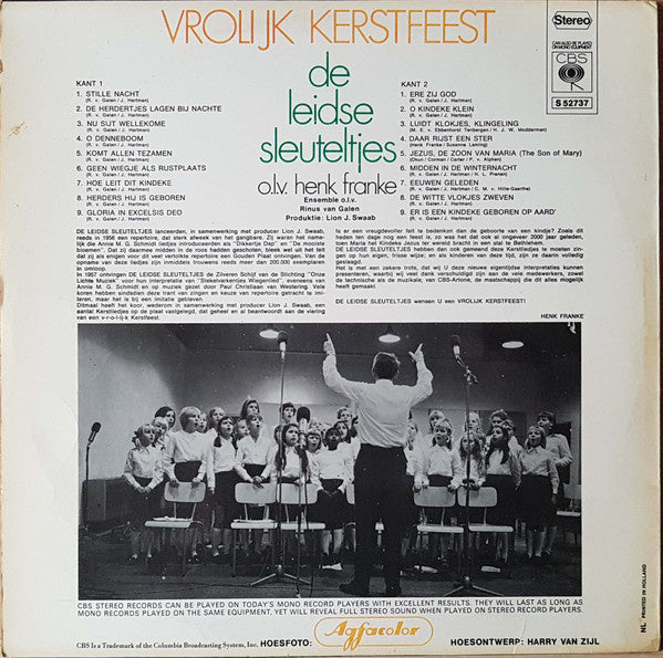 Leidse Sleuteltjes - Vrolijk Kerstfeest (LP) Vinyl LP Vinyl Very Good (VG) <br> Hoes Good Plus (G+)