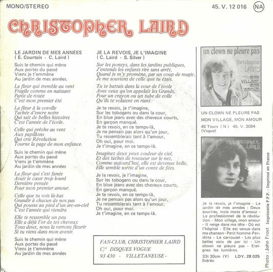 Christopher Laird - Je La Revois, Je L'imagine