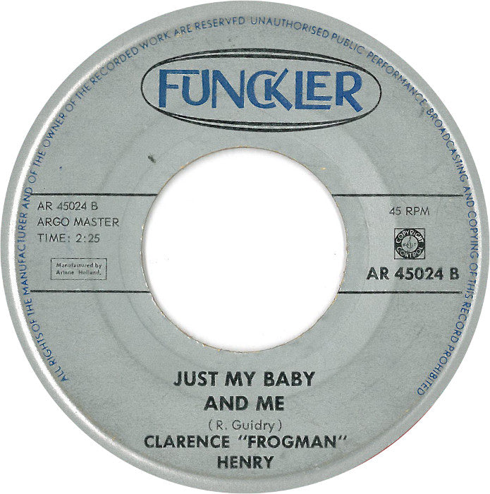 Clarence Frogman Henry - But I Do (B-Keus) Vinyl Singles Vinyl Very Good (VG) <br> Hoes Generic