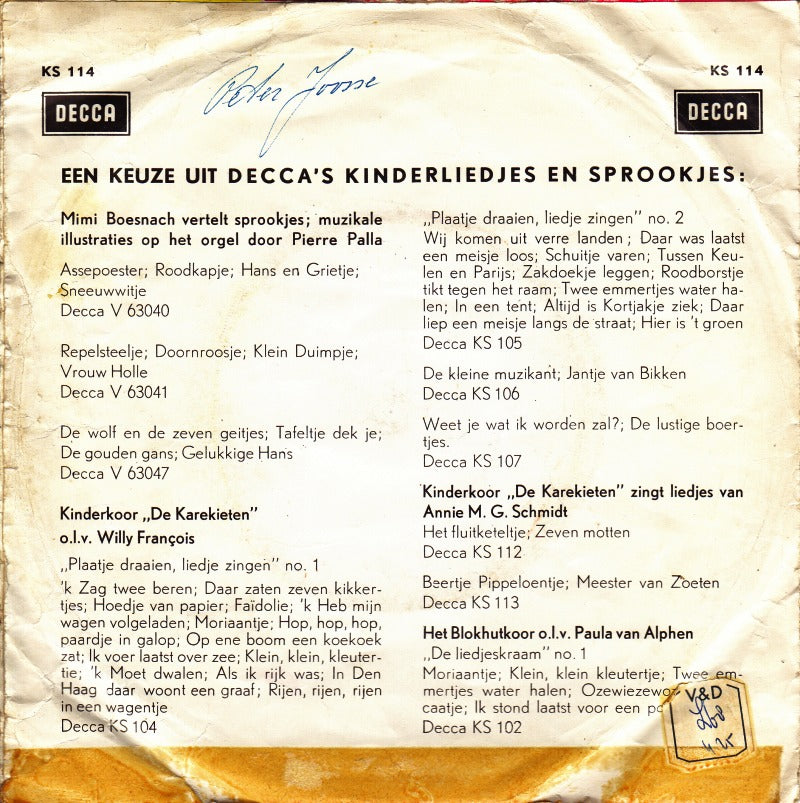 Co Hagedoorn - Ivanhoe Vinyl Singles Vinyl Very Good (VG) <br> Hoes Good Plus (G+)