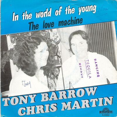 Tony Barrow - In The World Of The Young Vinyl Singles Media VG+ / Sleeve G+