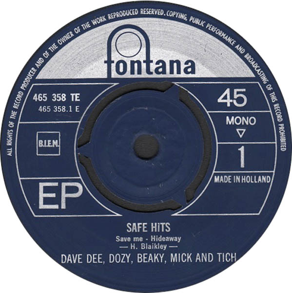 Dave Dee, Dozy, Beaky, Mick & Tich - Save Hits Vinyl Singles EP