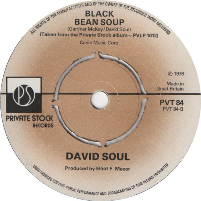 David Soul - Don't Give Up On Us Vinyl Singles Vinyl Very Good (VG) <br> Hoes Good Plus (G+)