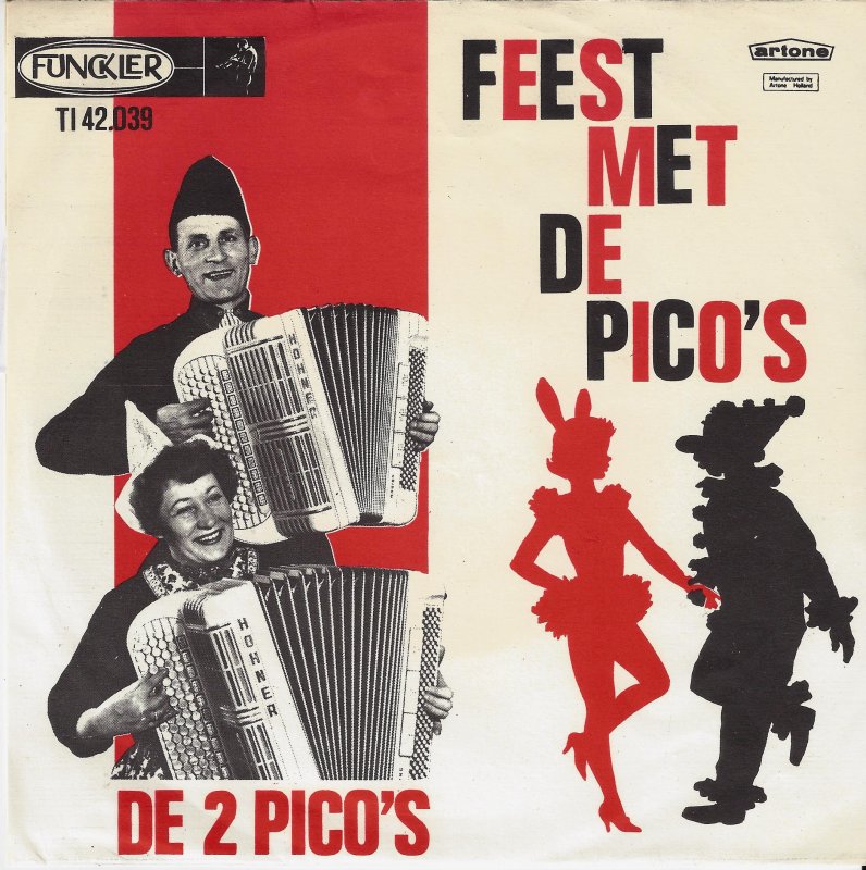 2 Pico's - Feest Met Pico's Vinyl Singles Vinyl Very Good (VG) <br> Hoes Good Plus (G+)