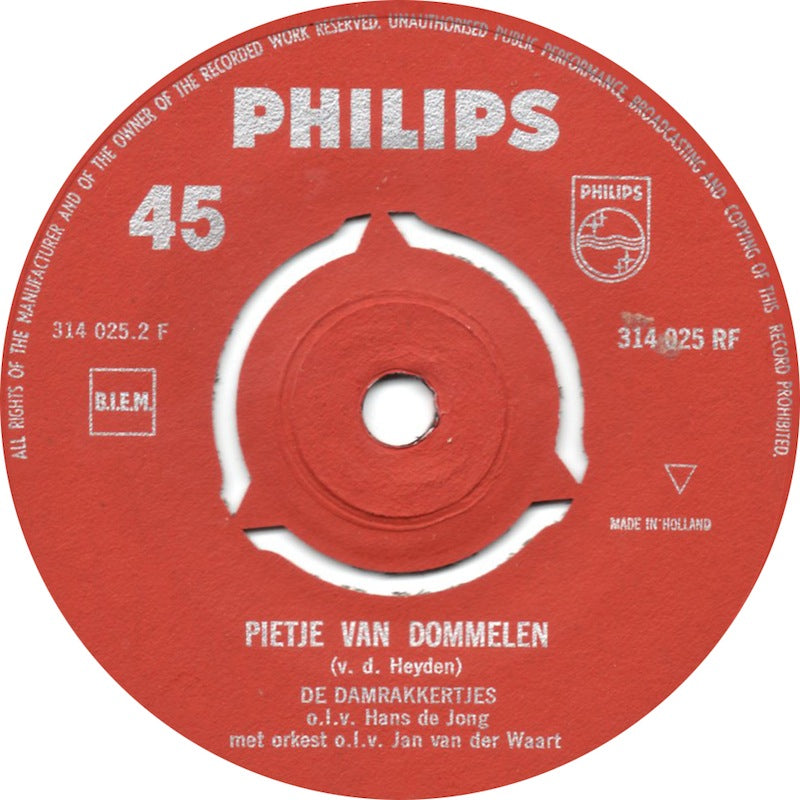 Damrakkertjes - Kwikkie Vinyl Singles Vinyl Goed / Hoes Generic