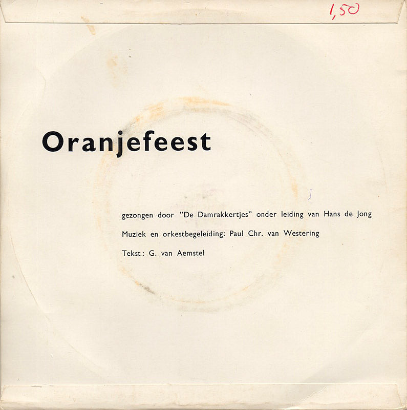 Oranjefeest - 'T Is Feest Vinyl Singles Vinyl Very Good (VG) <br> Hoes Good Plus (G+)