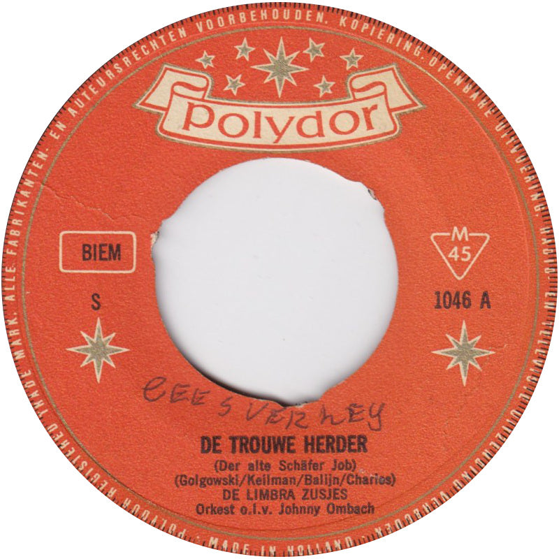 Limbra Zusjes - De Trouwe Herder Vinyl Singles