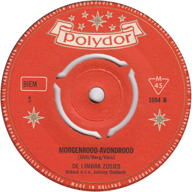 Limbra Zusjes - Twee Donkerrode Rozen Vinyl Singles Vinyl Very Good (VG) <br> Hoes Generic