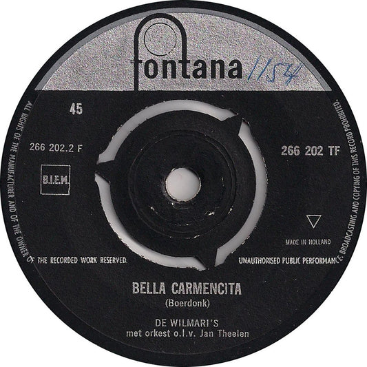 Wilmari's - Toreador Van Sevilla Vinyl Singles Vinyl Zeer Goed / Hoesje Generic "VINYLSINGLES.NL"