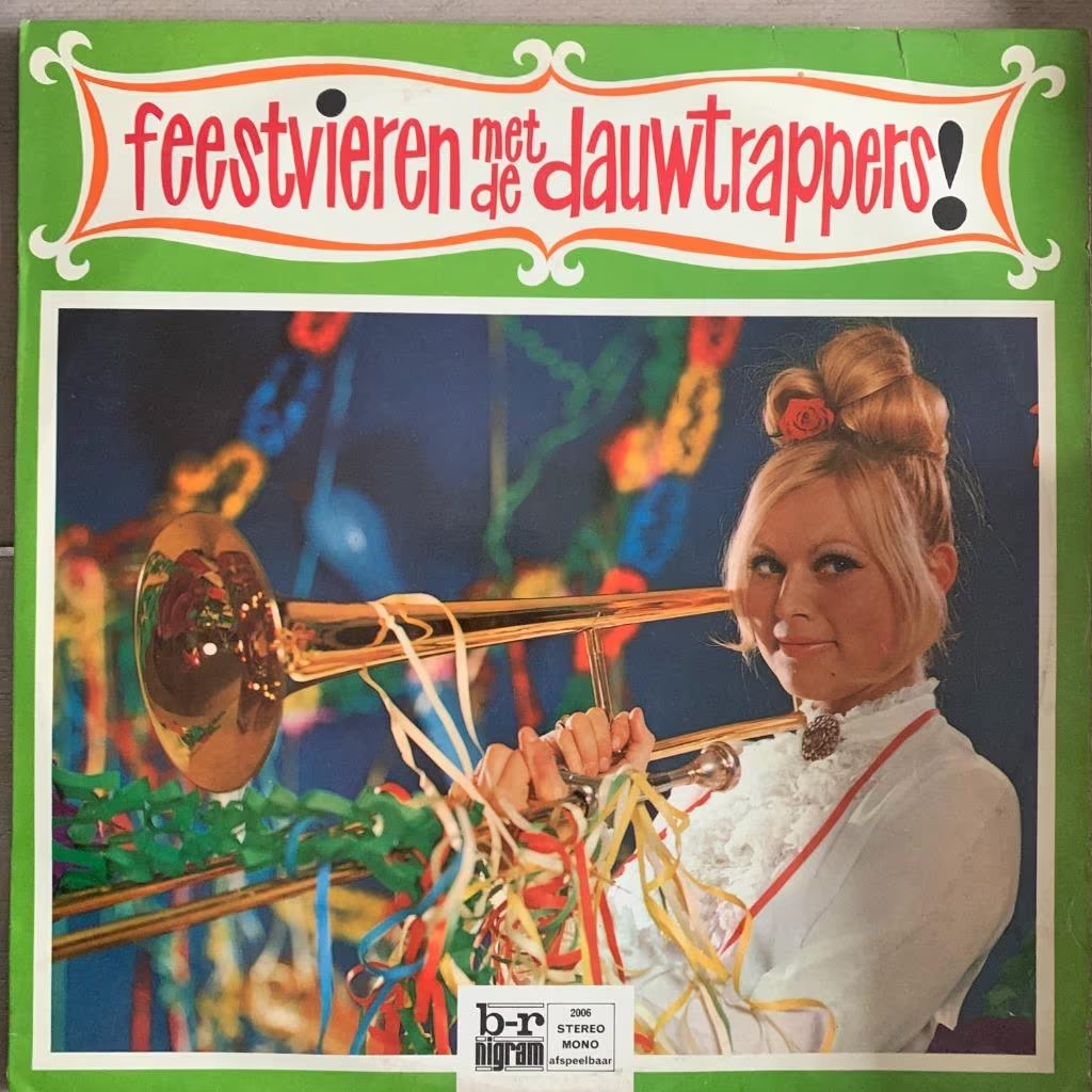 Dauwtrappers - Feestvieren Met De Dauwtrappers (LP) Vinyl LP Vinyl Very Good (VG) <br> Hoes Good Plus (G+)