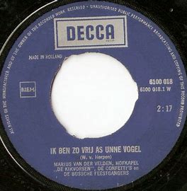 Marius van der Velden - Al Bende Unne Kwakbol Of Un Kuukske Vinyl Singles EP Vinyl Very Good (VG) <br> Hoes Generic