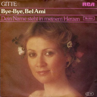 Gitte Hænning - Bye-Bye, Bel Ami Vinyl Singles Vinyl Zeer Goed / Hoesje Goed "VINYLSINGLES.NL"
