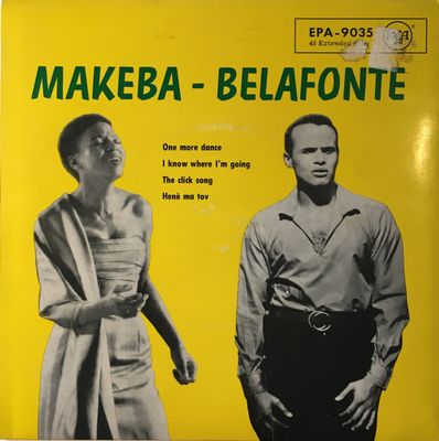 Miriam Makeba - Makeba - Belafonte Vinyl Singles Vinyl Zeer Goed / Hoesje Goed "VINYLSINGLES.NL"