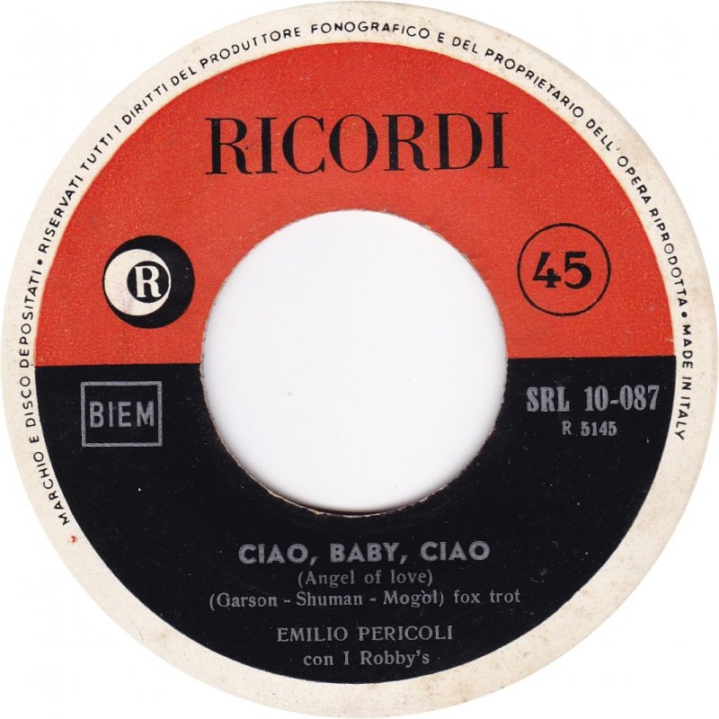 Emilio Pericoli - Ciao, Baby, Ciao (Angel Of Love)