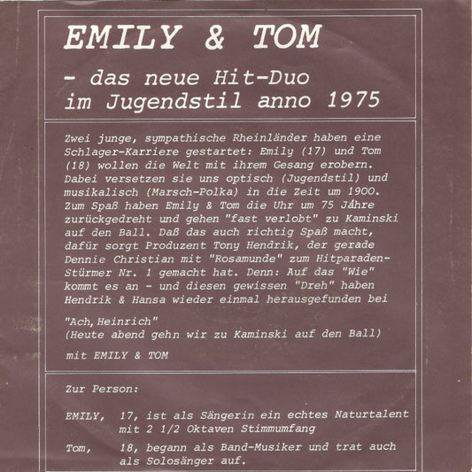 Emily & Tom - Ach, Heinrich (Heute Abend Gehn Wir Zu Kaminski Auf Den Ball)