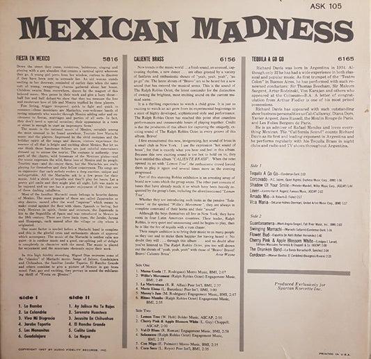 Various - Mexican Madness (LP) Vinyl LP Vinyl Zeer Goed / Hoesje Goed "VINYLSINGLES.NL"