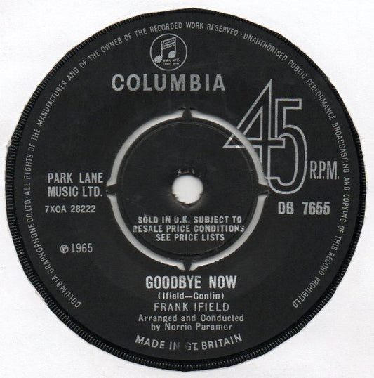 Frank Ifield - Paradise Vinyl Singles Vinyl Zeer Goed / Hoesje Generic "VINYLSINGLES.NL"