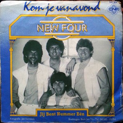 New Four - Kom Je Vanavond Vinyl Singles Vinyl Zeer Goed / Hoesje Goed "VINYLSINGLES.NL"
