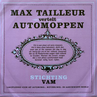 Max Tailleur - Max Tailleur Vertelt Automoppen