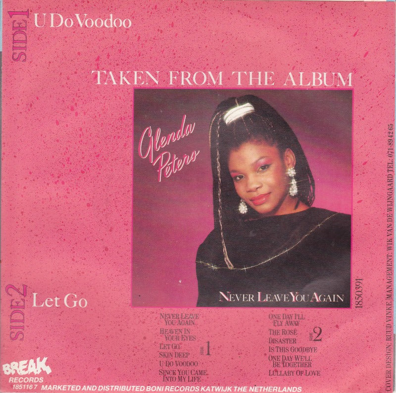 Glenda Peters - U Do Voodoo Vinyl Singles Vinyl Very Good (VG) <br> Hoes Good Plus (G+)