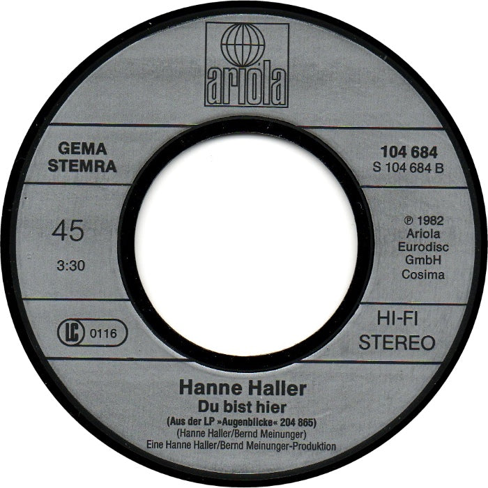 Hanne Haller - Du Und Ich