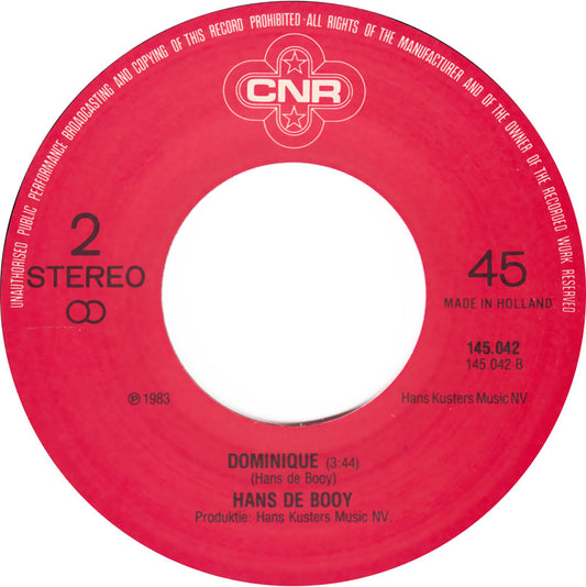 Hans De Booy - Annabel Vinyl Zeer Goed / Hoesje Generic "VINYLSINGLES.NL"