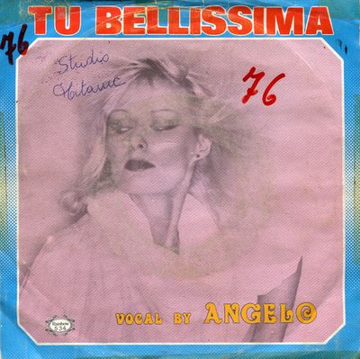 Angelo - Tu Bellissima Vinyl Singles Vinyl Zeer Goed / Hoesje Goed "VINYLSINGLES.NL"