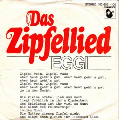 Eggi Bierling - Das Zipfellied Vinyl Singles Vinyl (VG) <br> Hoes (G+)