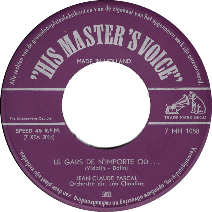 Jean-Claude Pascal - Nous Les Amoureux