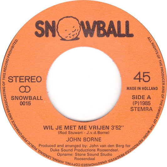 John Borne - Wil Je Met Me Vrijen