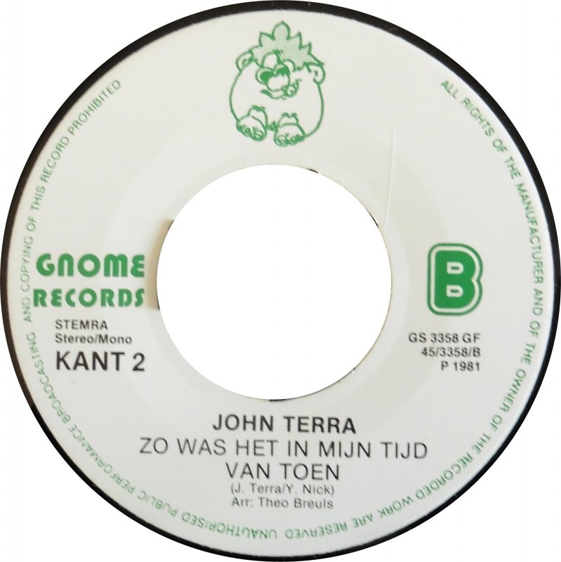John Terra - De Dag Dat 'T Zonlicht Niet Meer Scheen