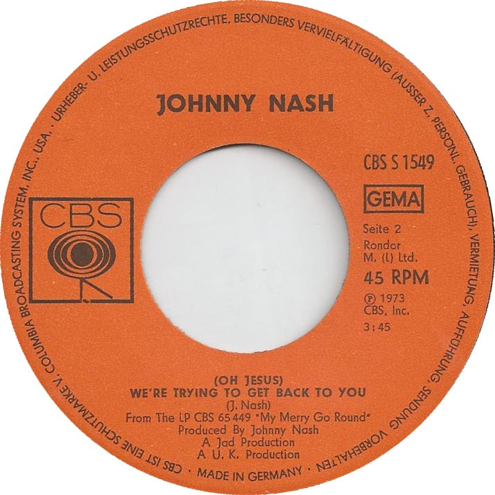 Johnny Nash - Ooh What A Feeling