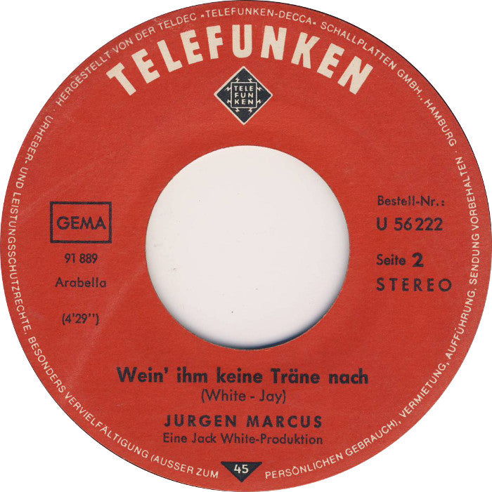 Jurgen Marcus - Eine Neue Liebe Ist Wie Ein Neues Leben