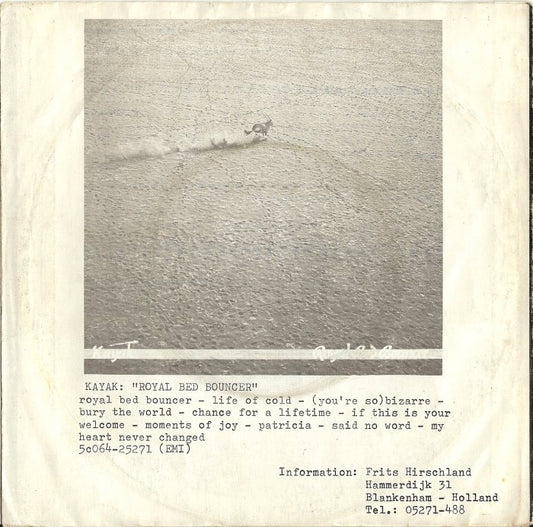 Kayak - Chance For A Lifetime Vinyl Singles Vinyl Zeer Goed / Hoesje Goed "VINYLSINGLES.NL"