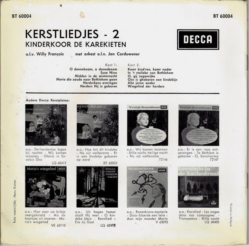 Kinderkoor De Karekieten - Kerstliedjes 2