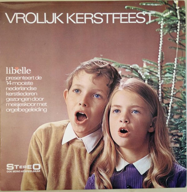 Lenteklokjes - Vrolijk Kerstfeest (LP) Vinyl LP Vinyl Very Good (VG) <br> Hoes Good Plus (G+)