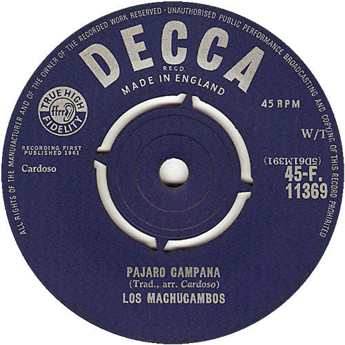 Los Machucambos - Pepito Vinyl Singles