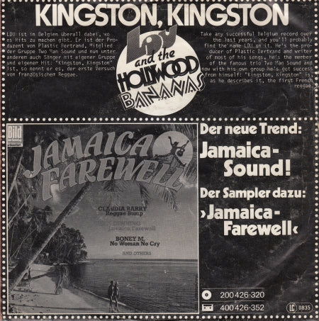 Lou & The Hollywood Bananas - Kingston, Kingston