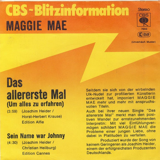 Maggie Mae - Das Allererste Mal (Um Alles Zu Erfahren)
