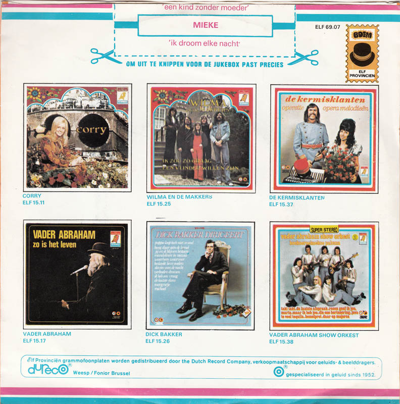 Mieke - Een Kind Zonder Moeder Vinyl Singles Vinyl Very Good (VG) <br> Hoes Good Plus (G+)