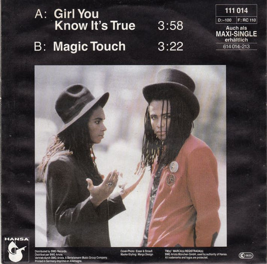 Milli Vanilli - Girl You Know It's True Vinyl Singles