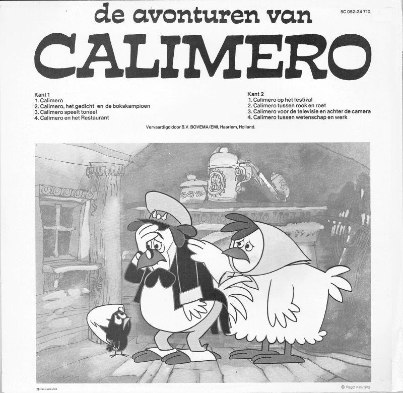 Calimero - De Avonturen Van Calimero (LP) (B-Keus) Vinyl LP Vinyl Very Good (VG) <br> Hoes Good Plus (G+)
