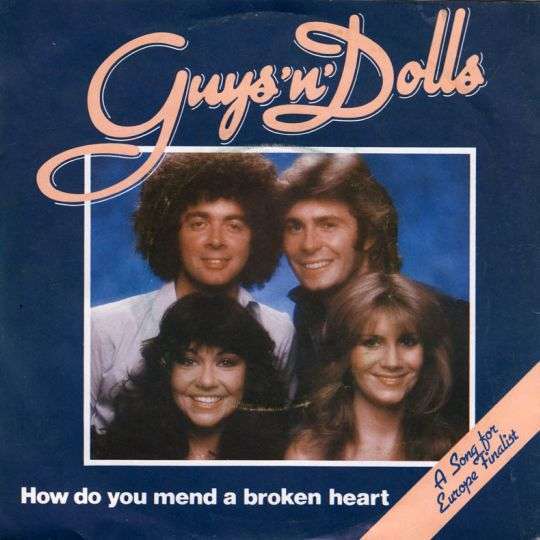 Guys 'N' Dolls - How Do You Mend A Broken Heart (B-Keus) Vinyl Singles Vinyl Goed / Hoes Sticker