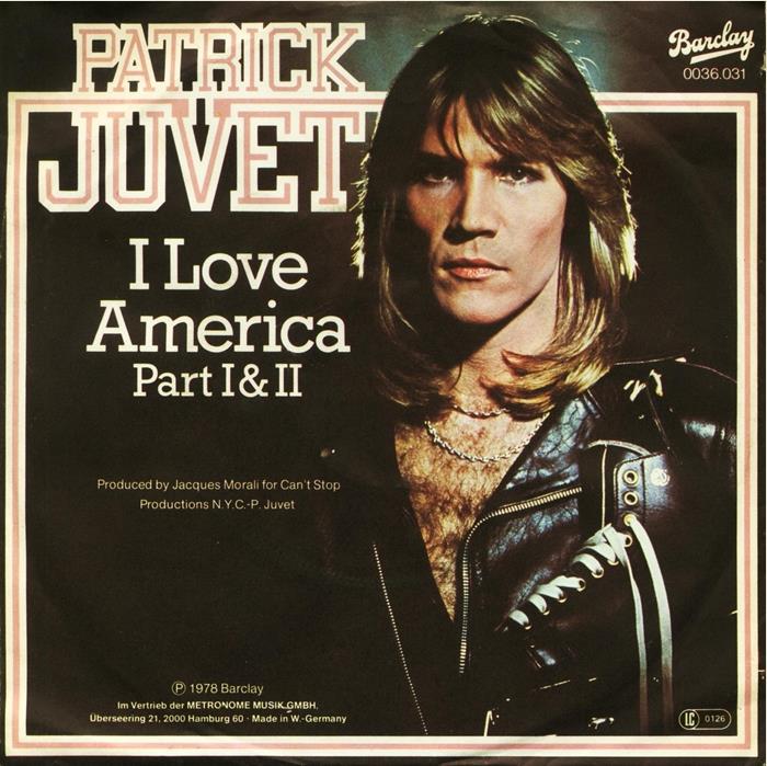 Patrick Juvet - I Love America Part I&II Vinyl Singles Vinyl Very Good (VG) <br> Hoes Good Plus (G+)
