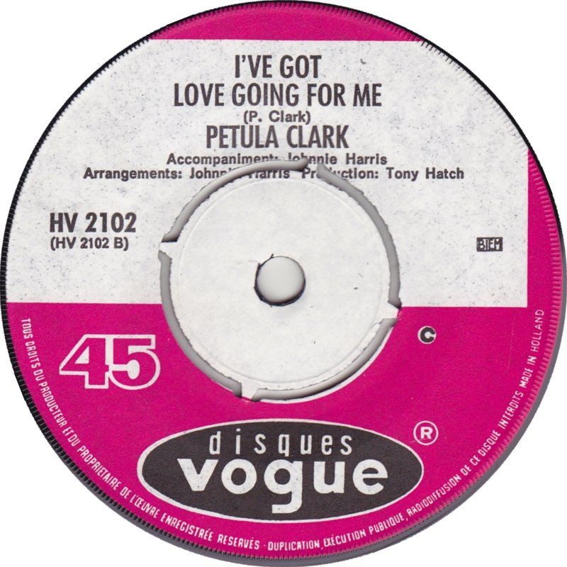 Petula Clark - Kiss Me Goodbye Vinyl Singles Vinyl (VG) <br> Hoes Generic