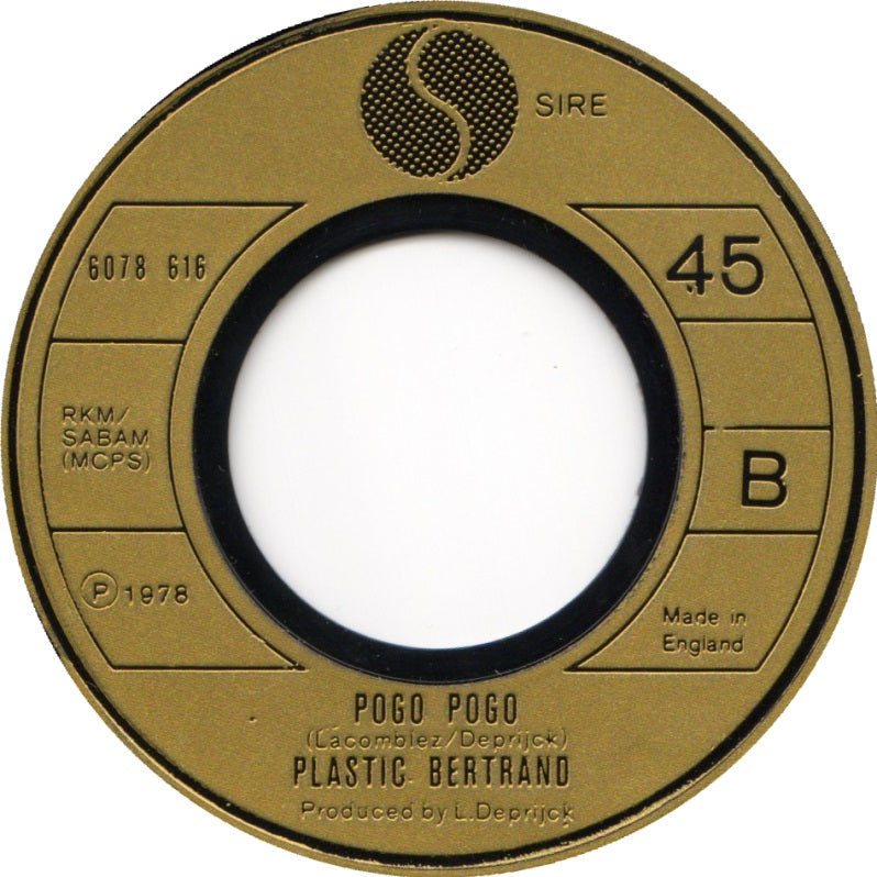 Plastic Bertrand - Ca Plane Pour Moi (UK)