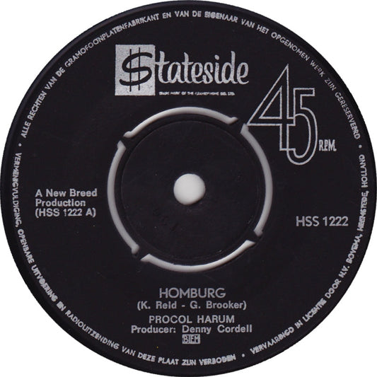 Procol Harum - Homburg (B) 37156 Vinyl Singles Gebruikssporen!