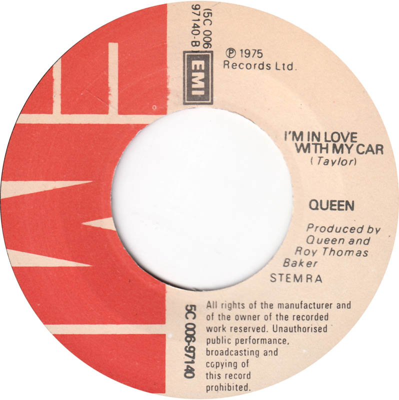 Queen - Bohemian Rhapsody Vinyl Singles Vinyl Zeer Goed / Hoesje Generic "VINYLSINGLES.NL"