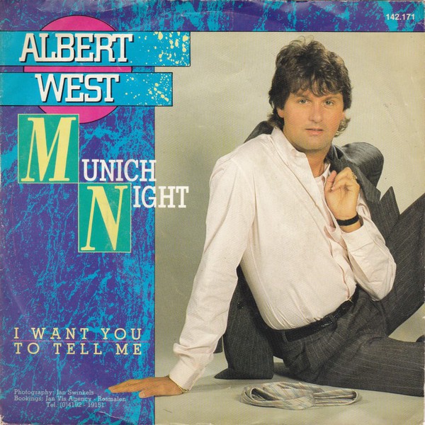 Albert West - Munich Night Vinyl Singles Vinyl Very Good (VG) <br> Hoes Good Plus (G+)