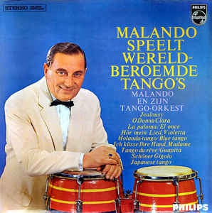 Malando - Malando Speelt Wereldberoemde Tango's (LP) Vinyl LP Vinyl Very Good (VG) <br> Hoes Good Plus (G+)